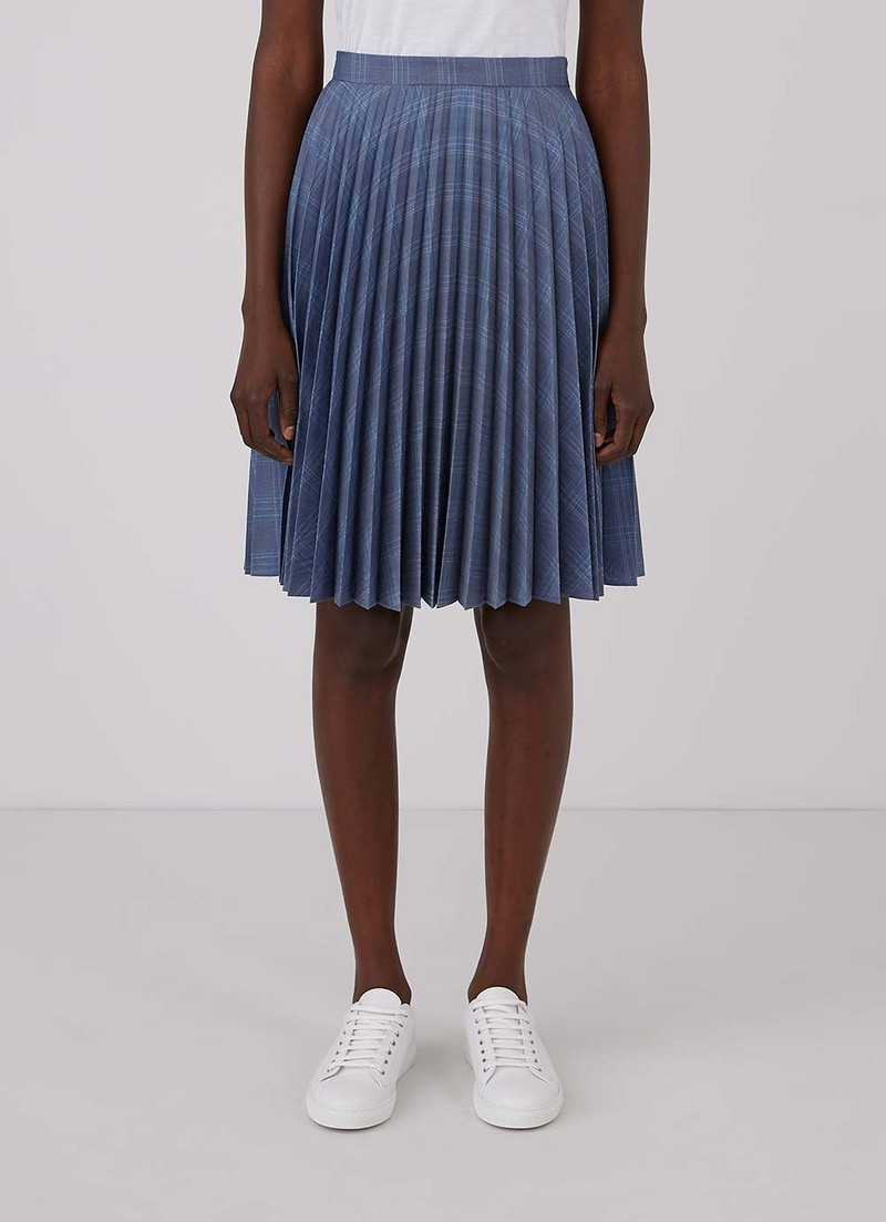 Sunspel Wool Sunray Pleated Skirt outlook