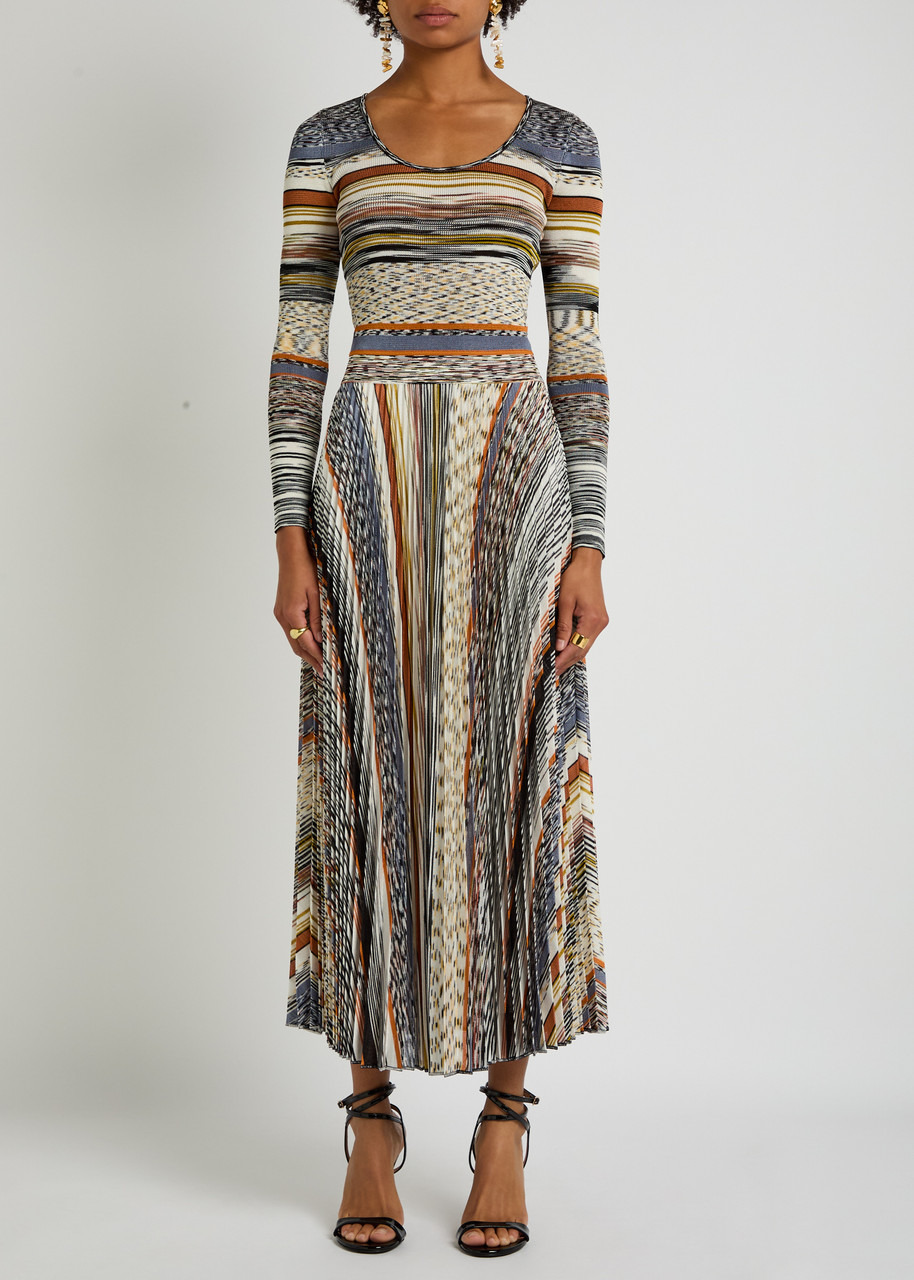 Missoni Striped Fine-knit Midi Dress - 2