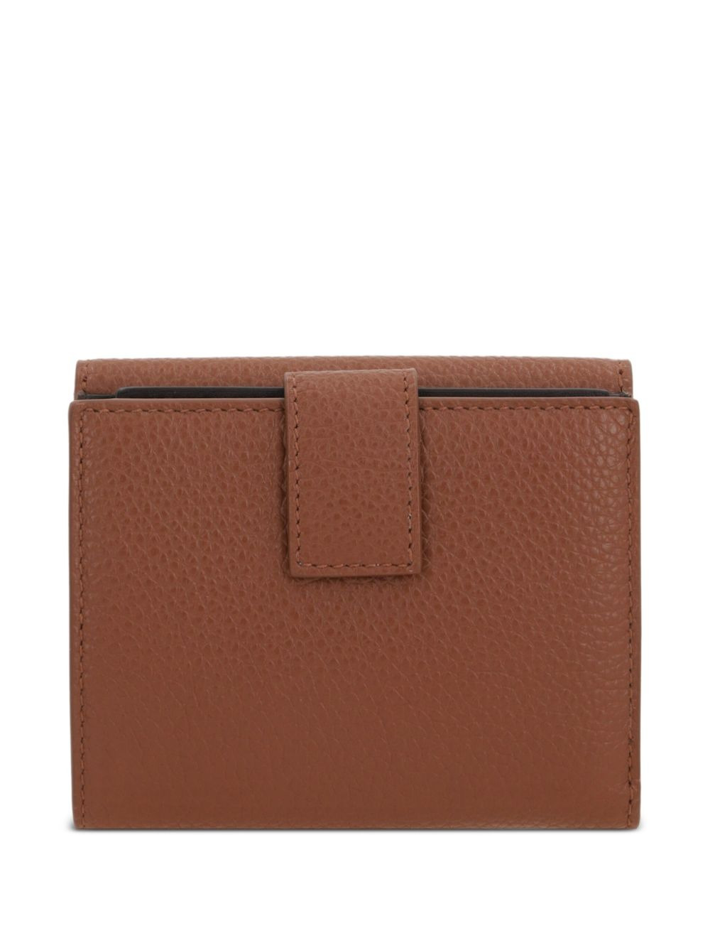 Gancini-plaque leather wallet - 2