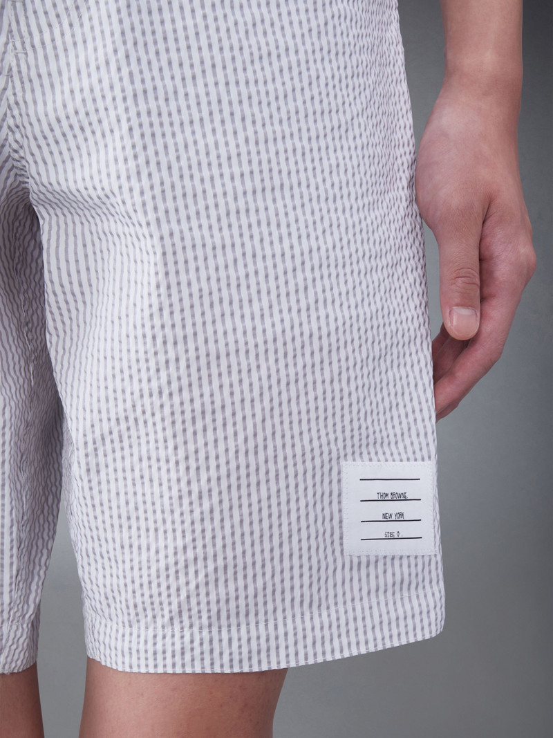 seersucker stripe-print swim shorts 4