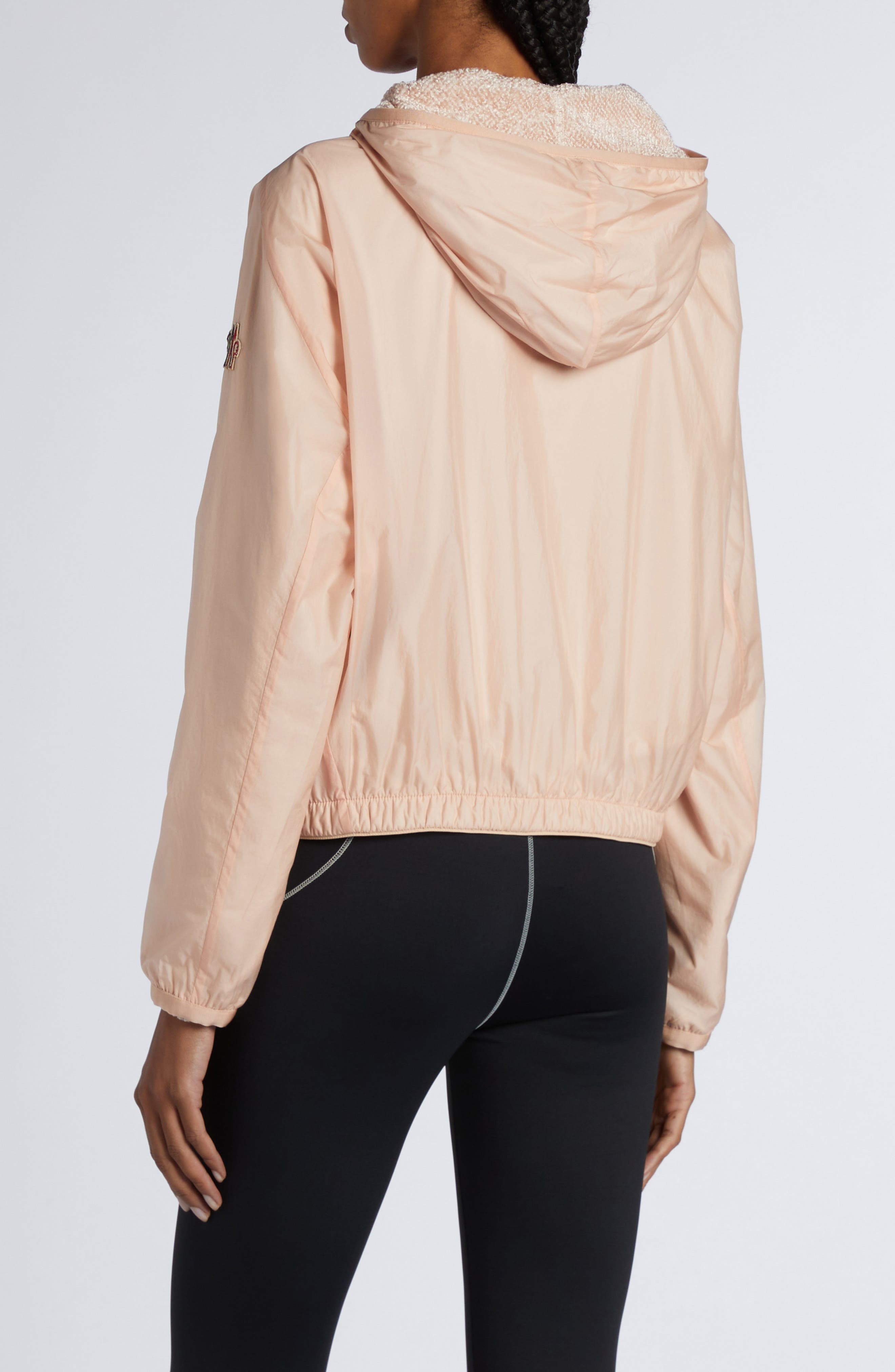 Moncler Grenoble Nylon Hooded Jacket in Mother Of Pearl at Nordstrom - 4