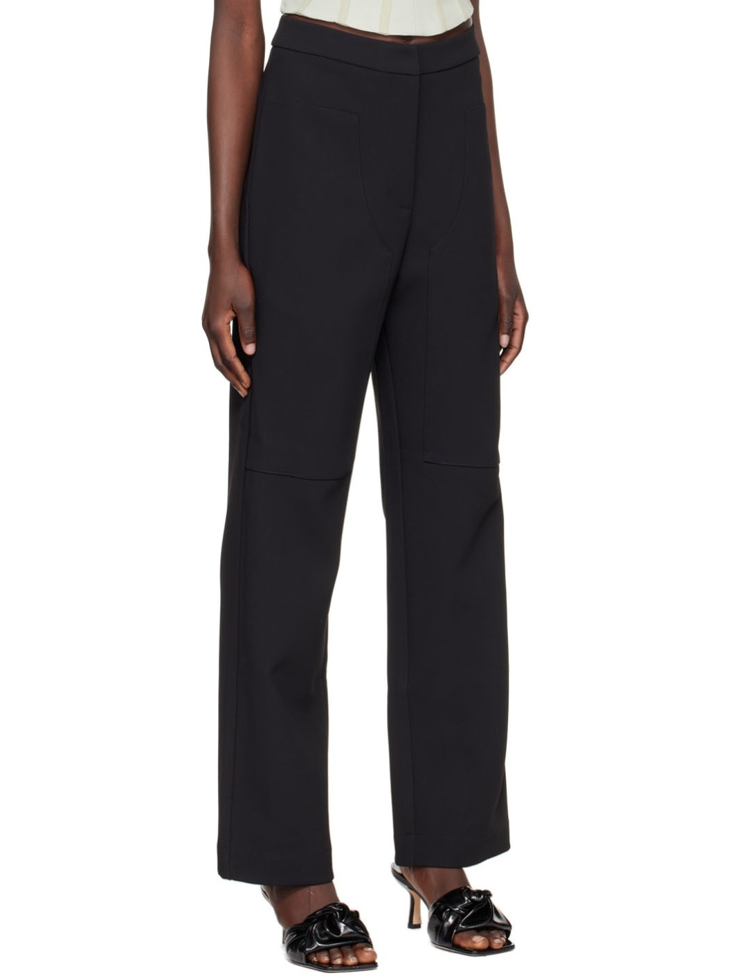 Black Slouchy Trousers - 2