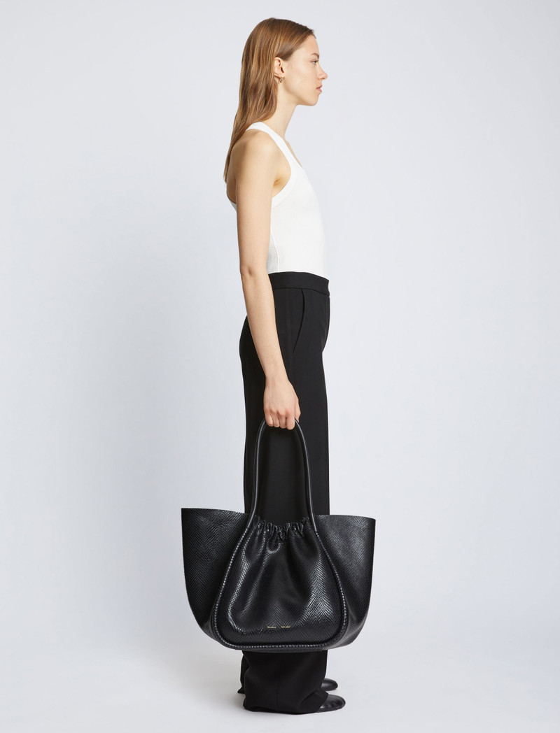 Proenza Schouler Carved Python XL Ruched Tote outlook
