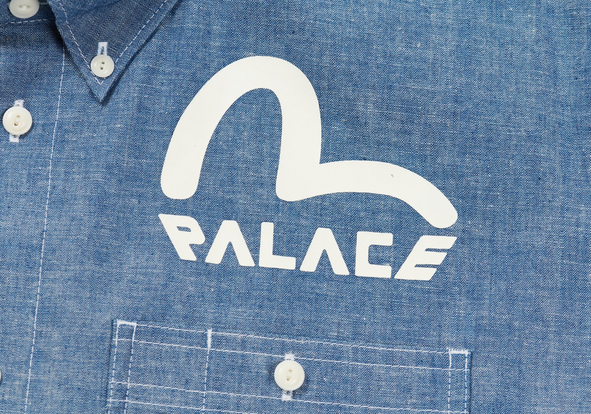 PALACE EVISU CLASSIC DAICOCK DENIM SHIRT MULTI - 3