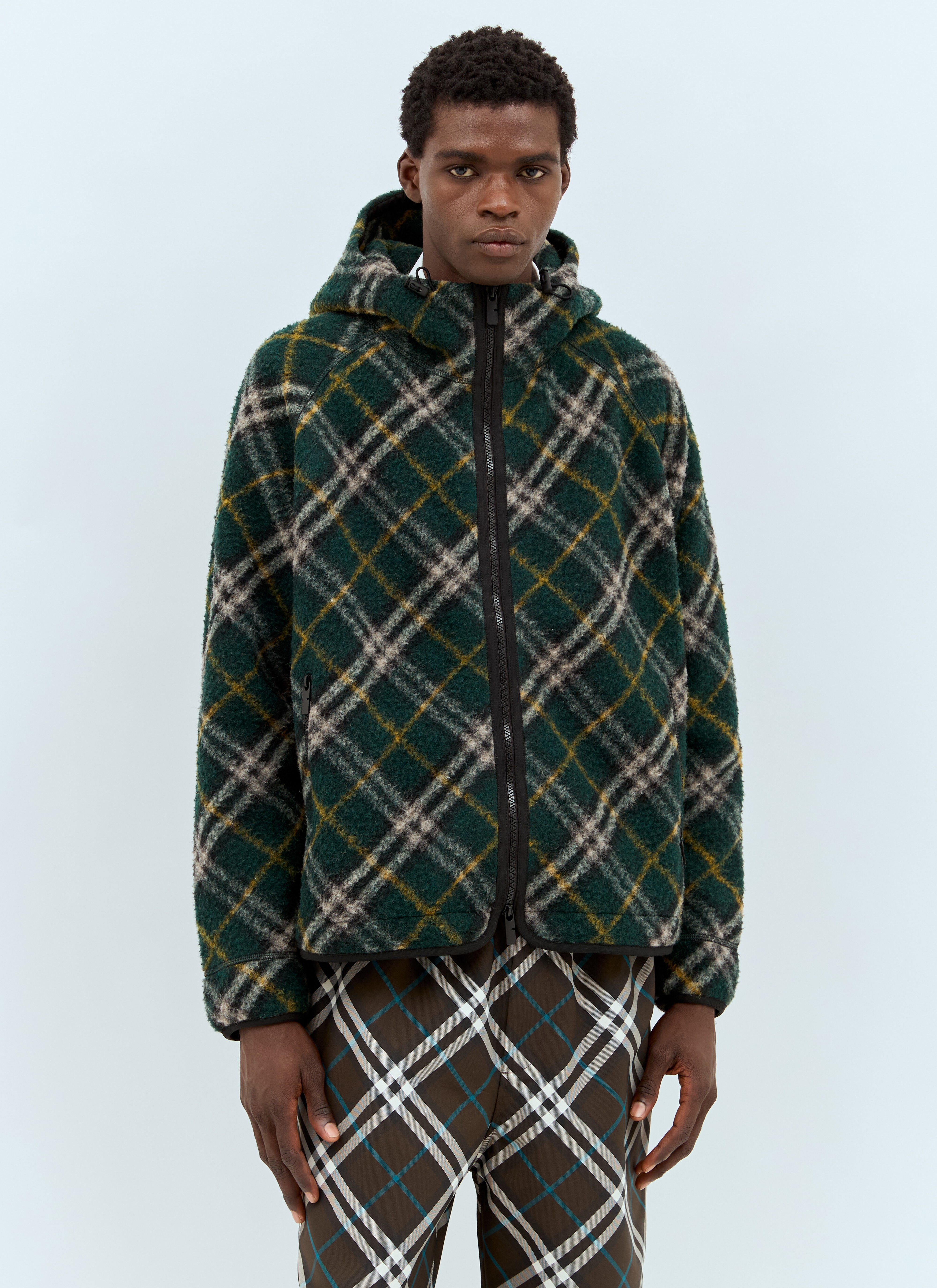Check Fleece Jacket - 1