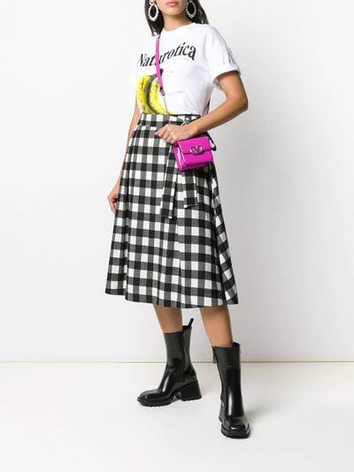 MSGM check print A-line skirt outlook