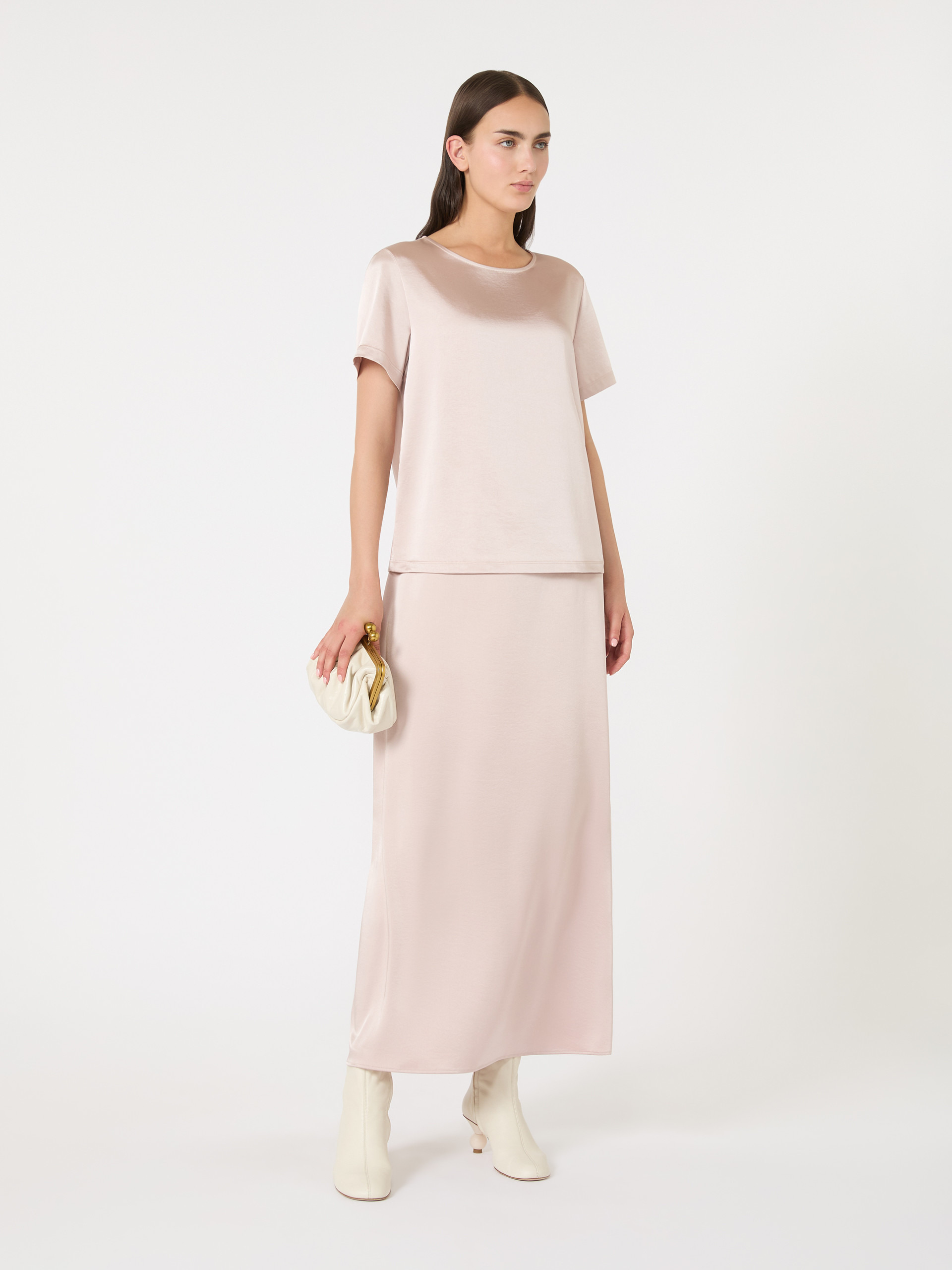 GILBERT Satin and jersey T-shirt - 2
