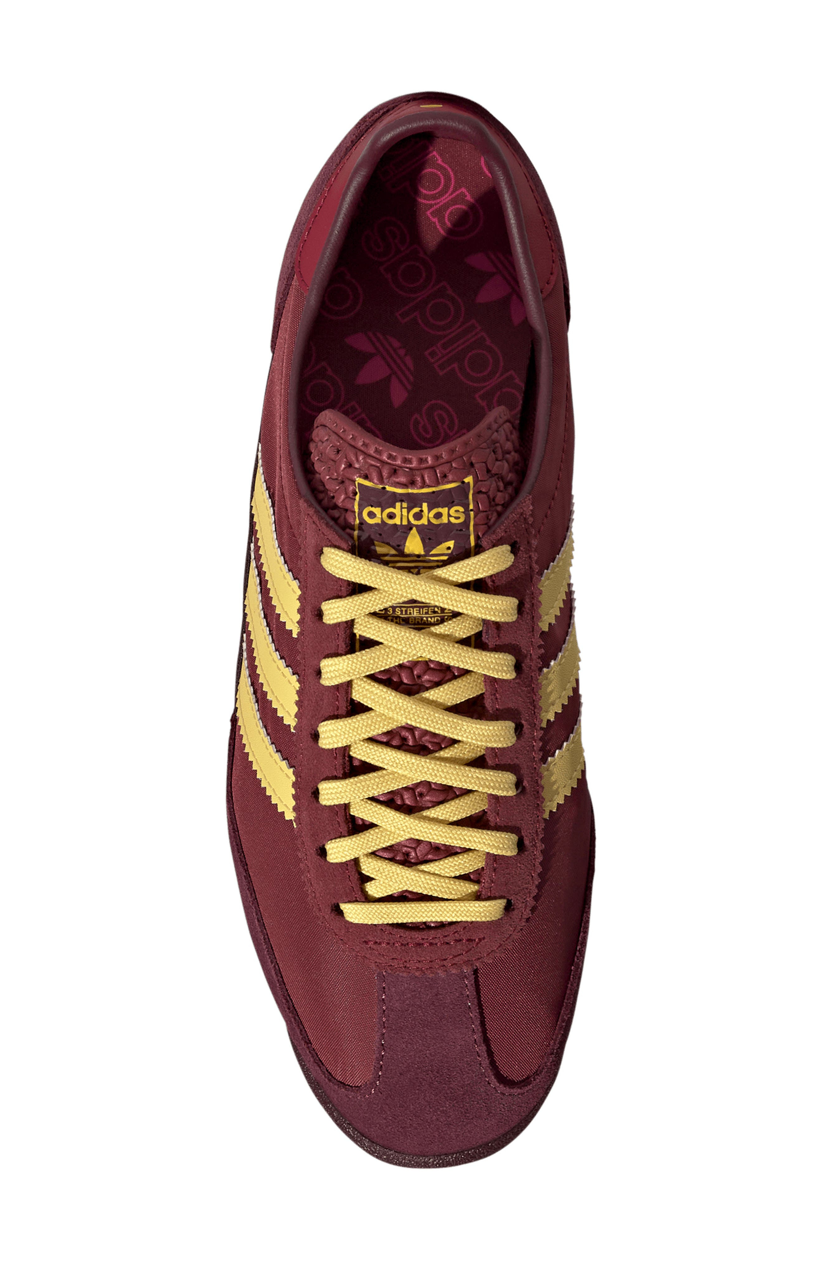 adidas SL 72 Sneaker in Noble Maroon/Maroon/Yellow at Nordstrom - 4