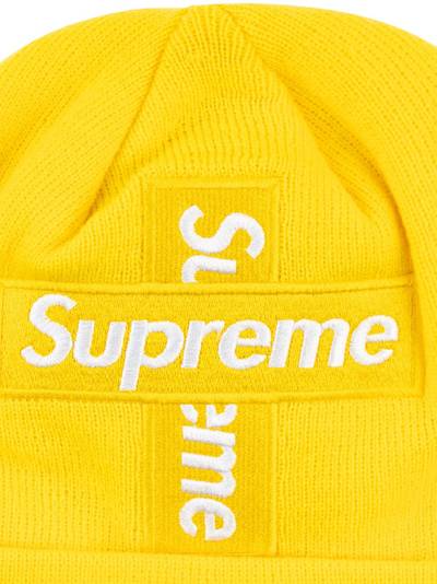 Supreme New Era Cross box logo beanie hat outlook