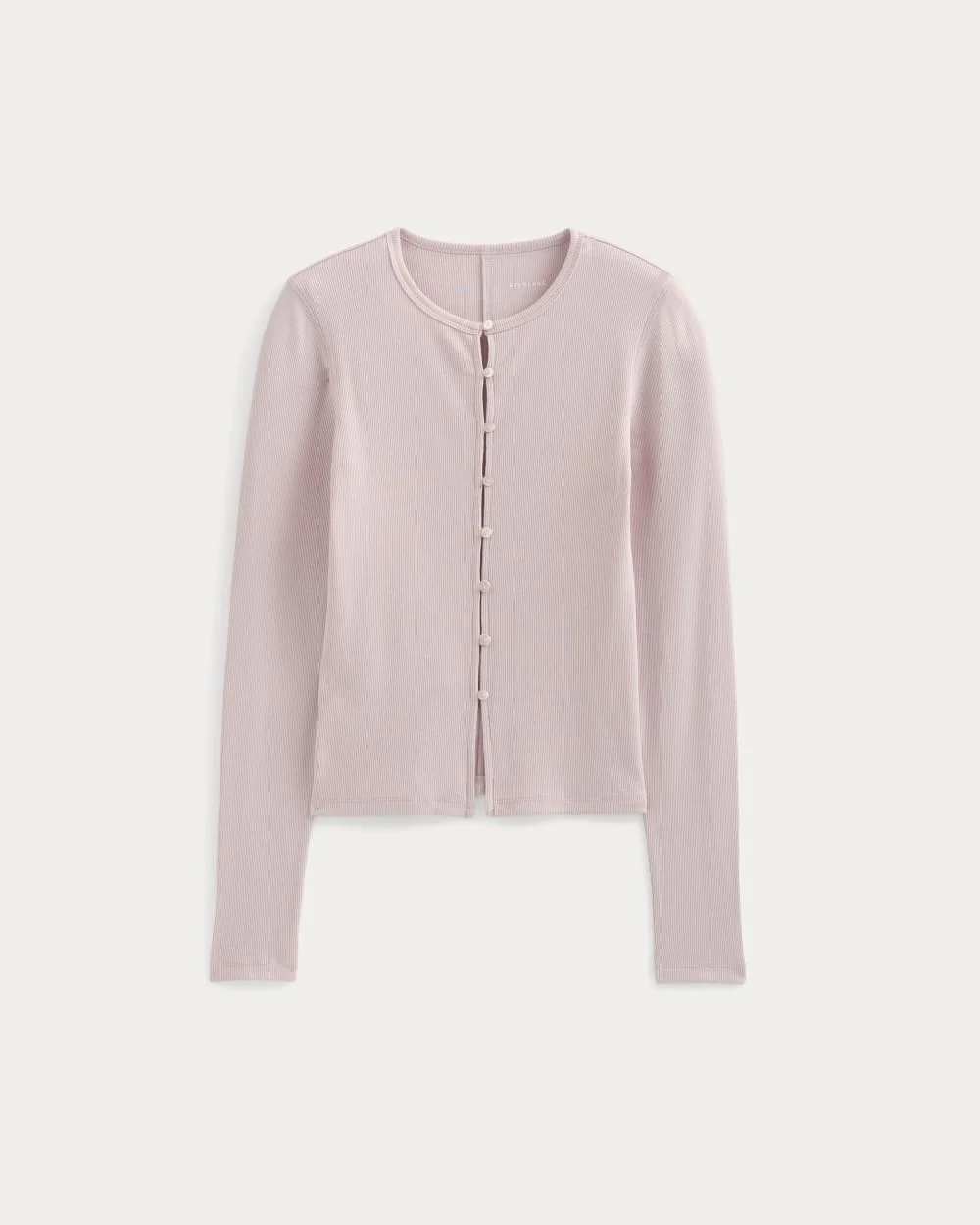 LUXE RIB BUTTON-UP TOP - 1
