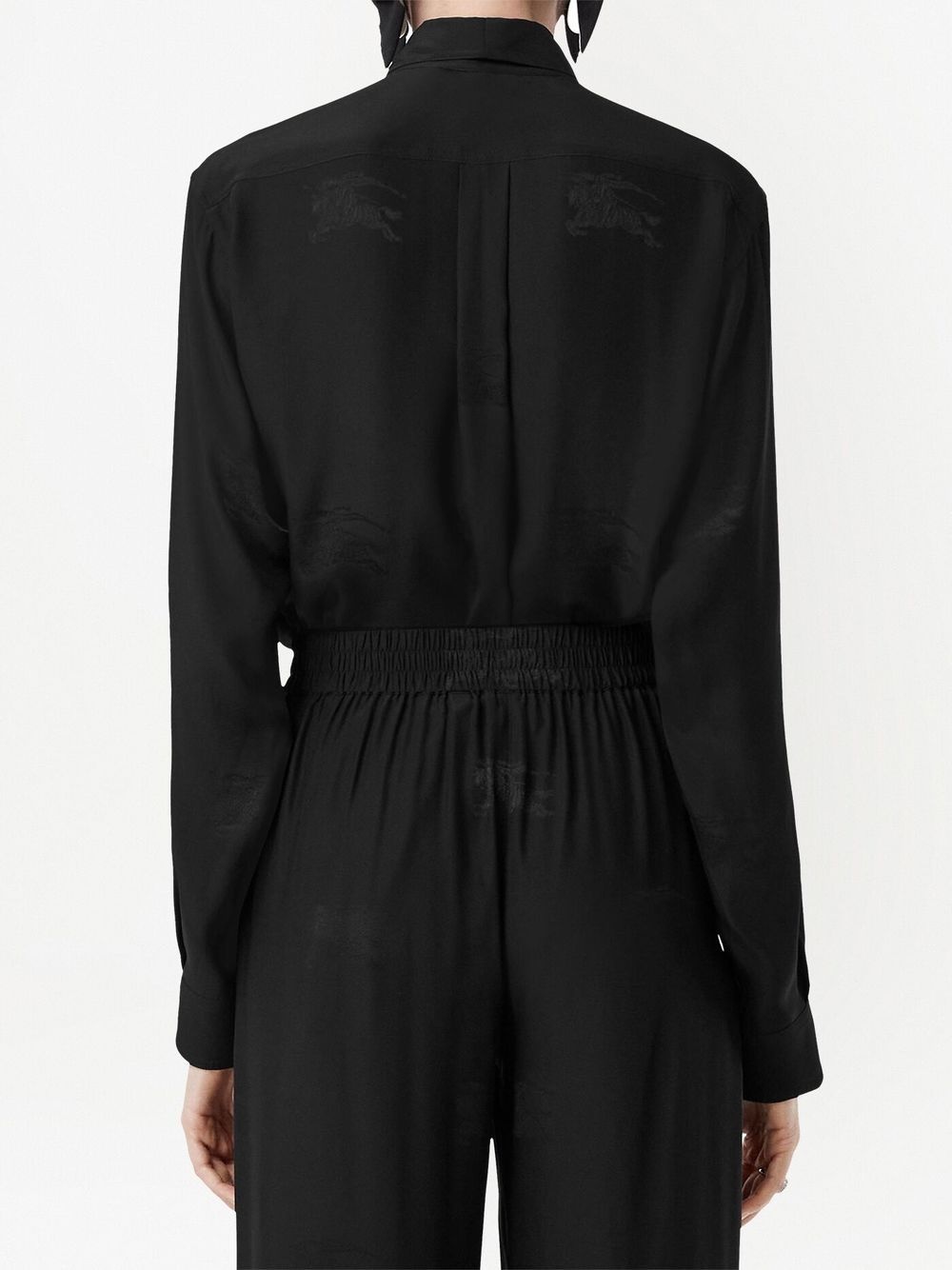 silk EKD pattern shirt - 4