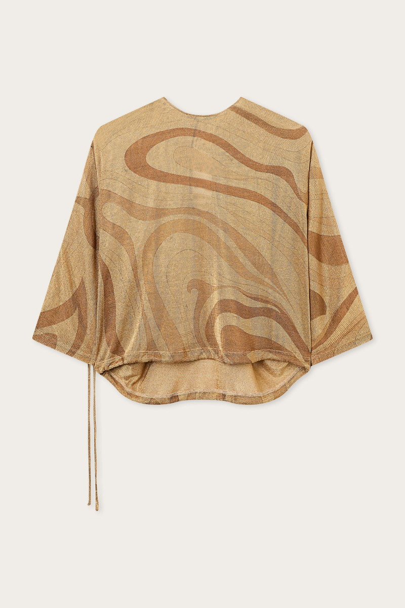LAME TOP WITH PRINTED DETAIL 1