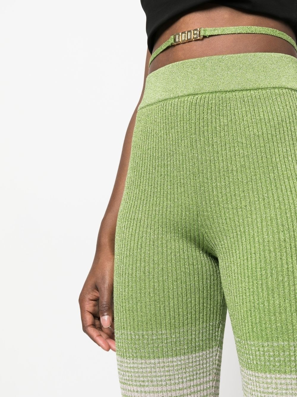 degradé knitted trousers - 5