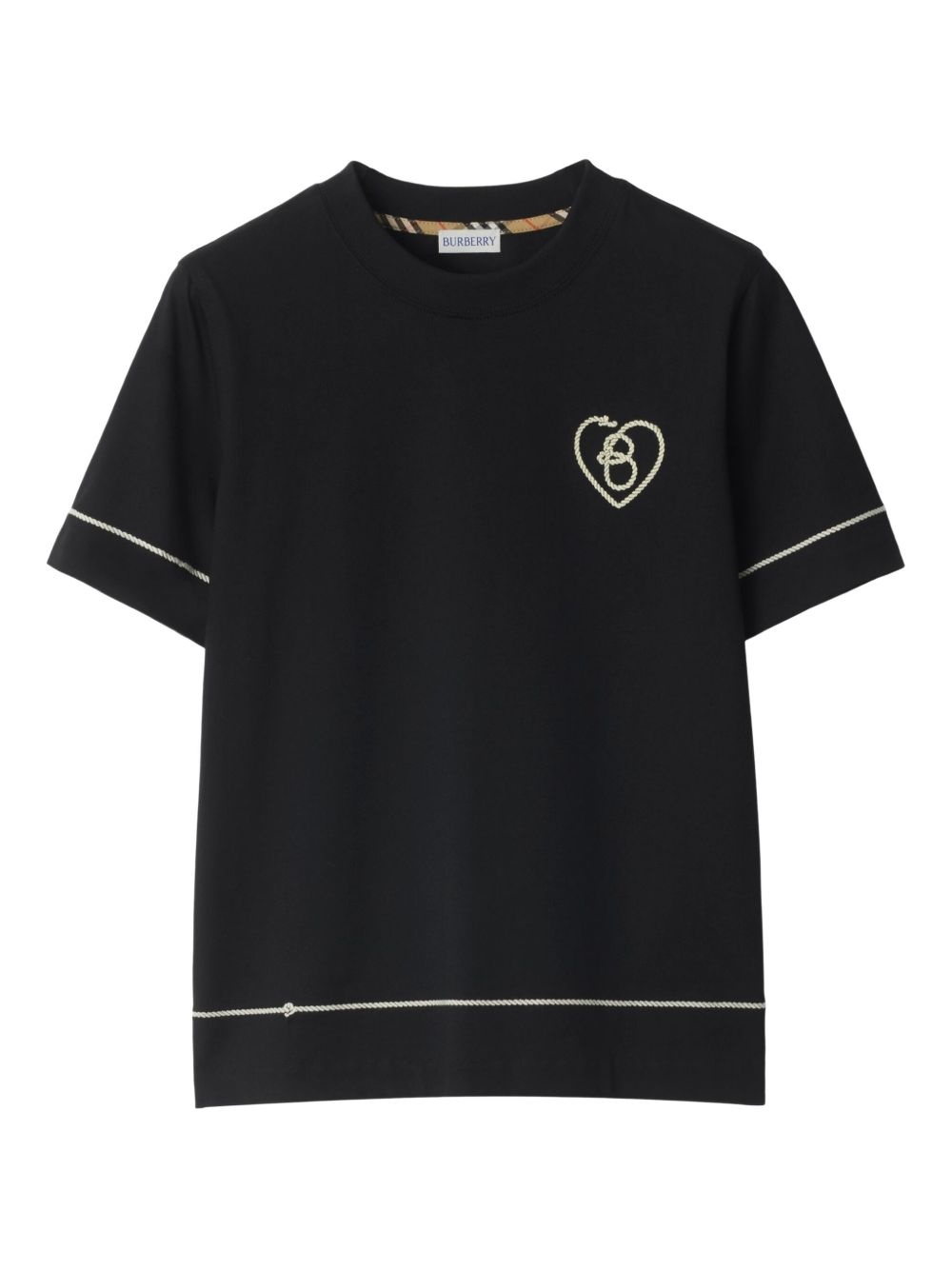 B Heart-logo cotton T-shirt - 1