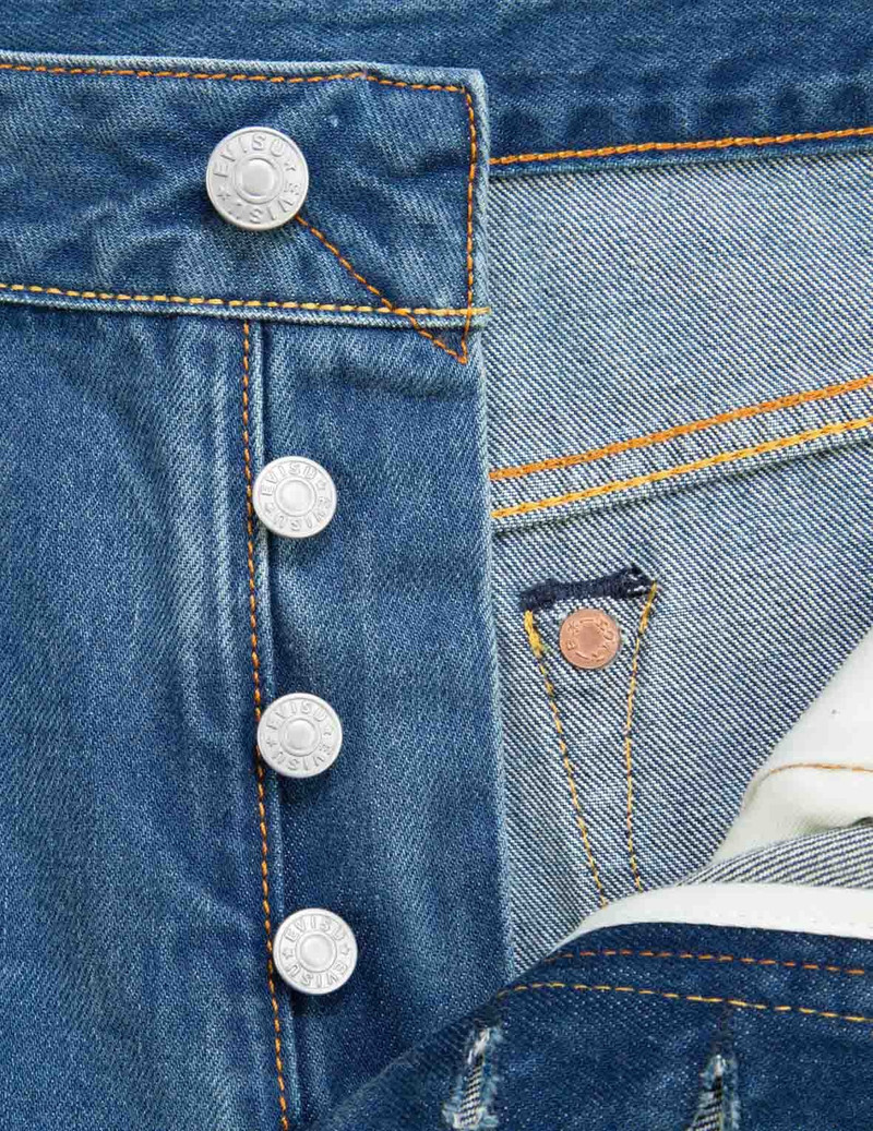 ALLOVER GODHEAD AND LOGO DISCHARGED  PRINT CARROT-FIT JEANS #2017 7