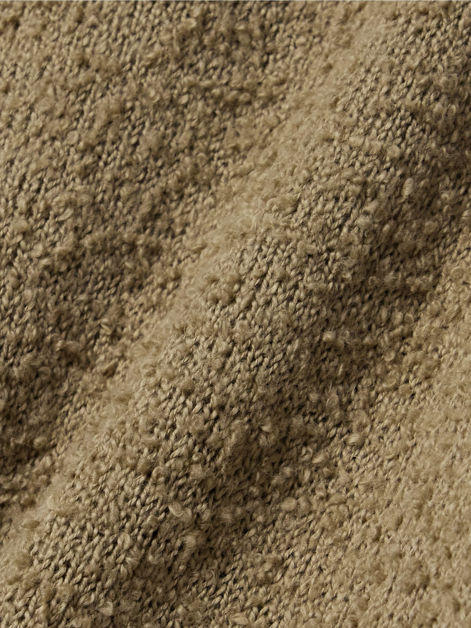 Kathy cotton-bouclé sweater Taupe - 5