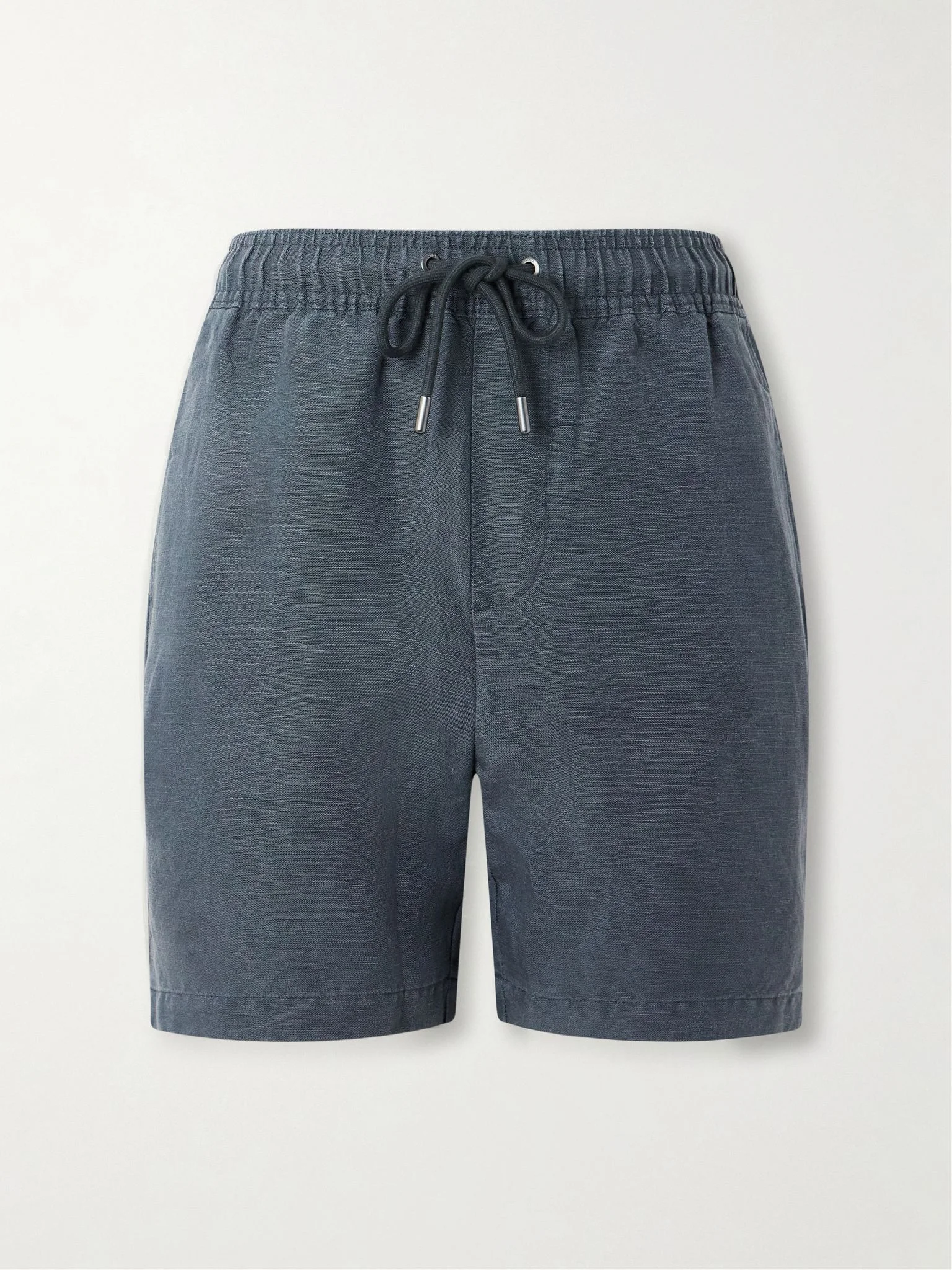 Air Straight-Leg Linen and Lyocell-Blend Drawstring Shorts Gray - 1