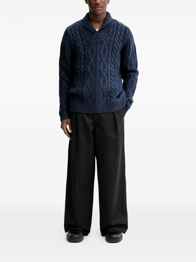 Levi's cable-knit shawl-collar sweater outlook