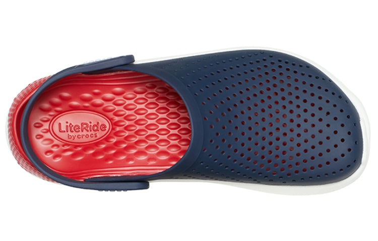 Crocs LiteRide Shoe Beach Sandals Unisex Blue Red 204592-4CC - 4