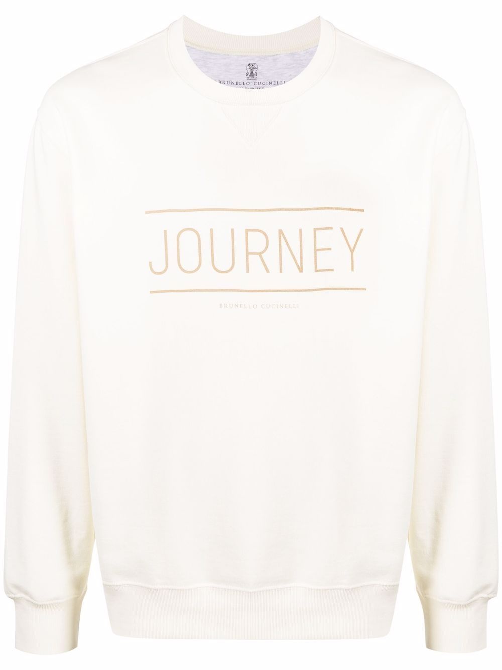 Journey-print crewneck sweatshirt - 1