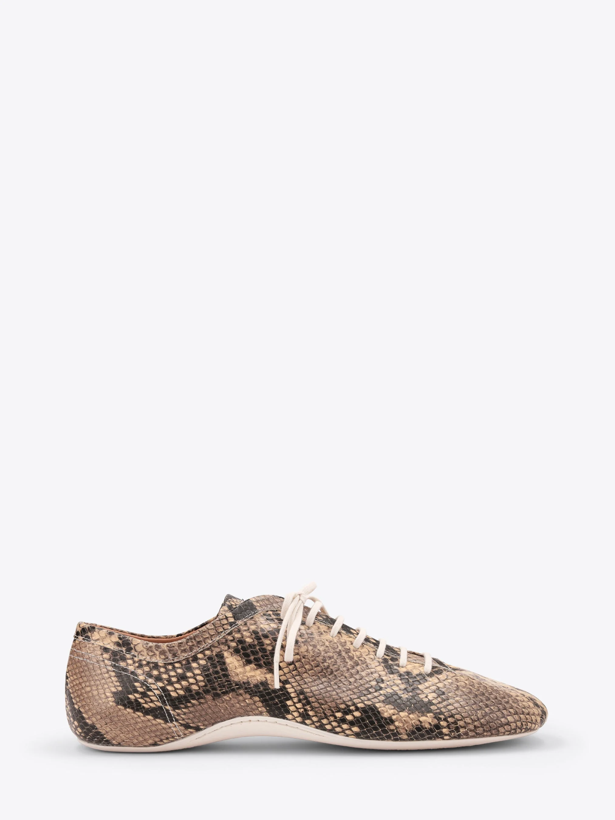 LEATHER BALLERINA SNEAKERS - 1