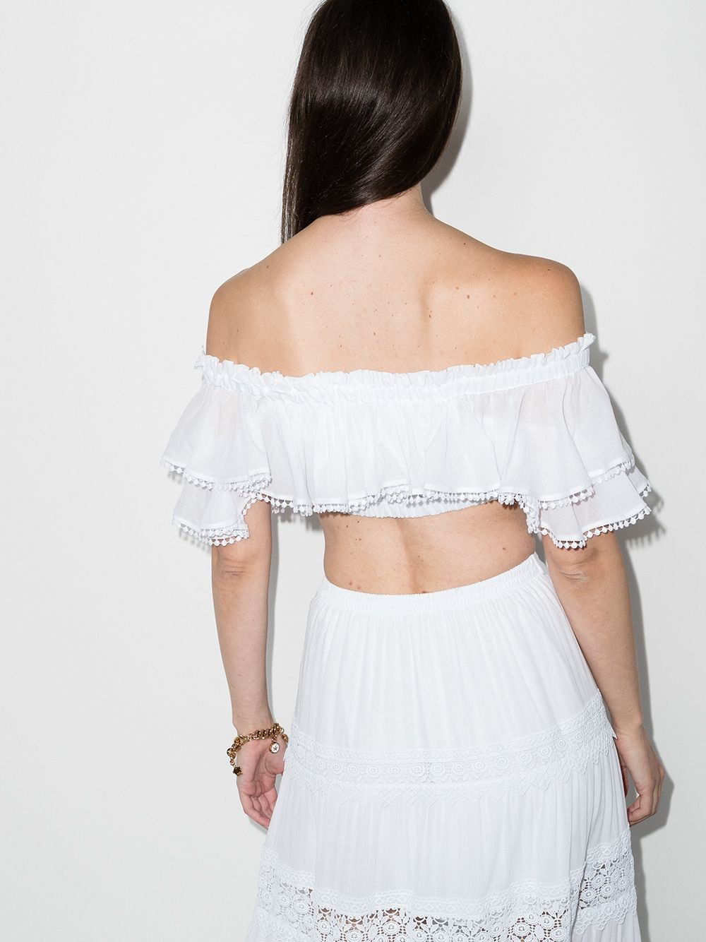 Cata off-shoulder crop top - 3