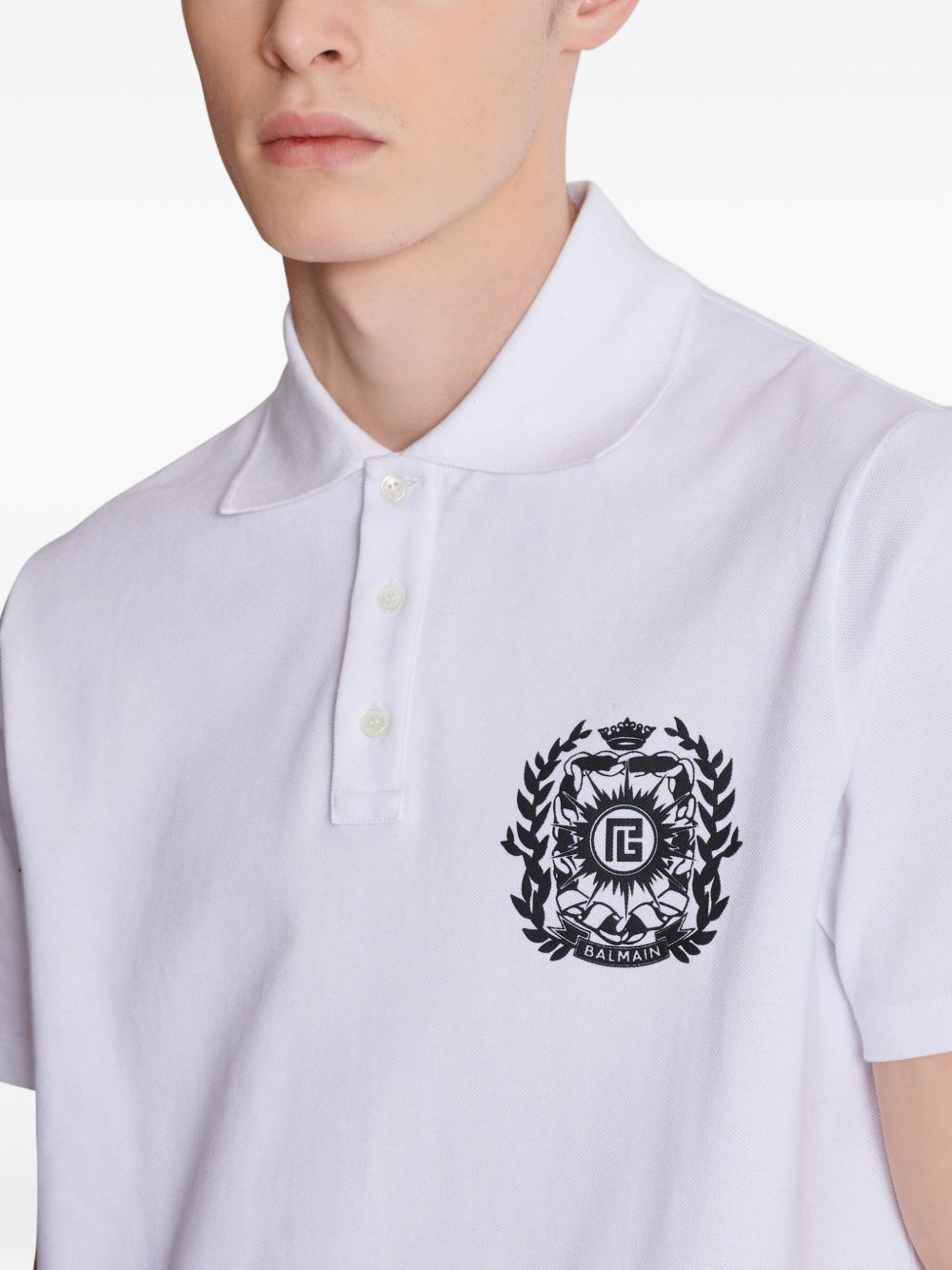 logo-print polo shirt - 7
