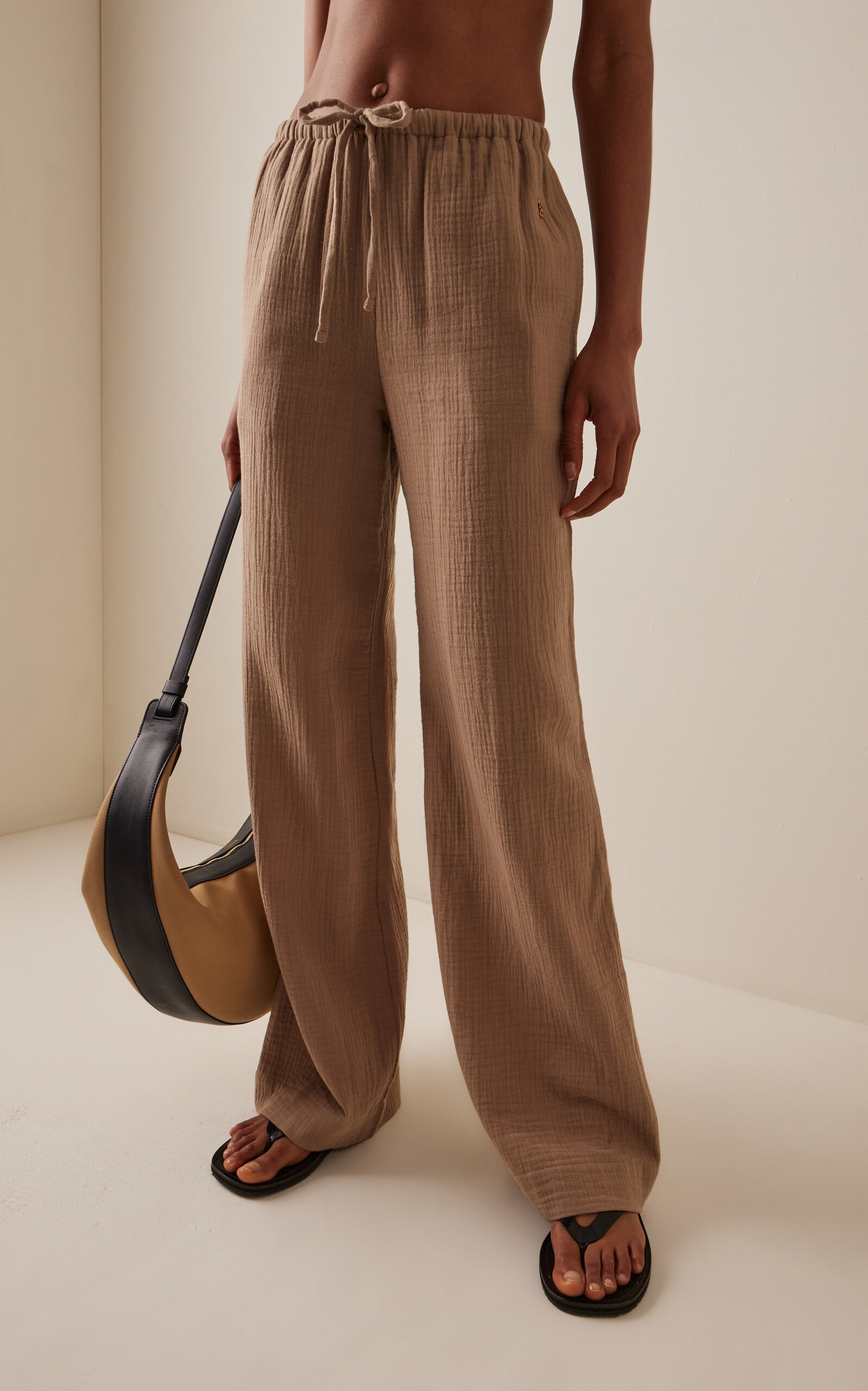 Brody Cotton Pants taupe - 3