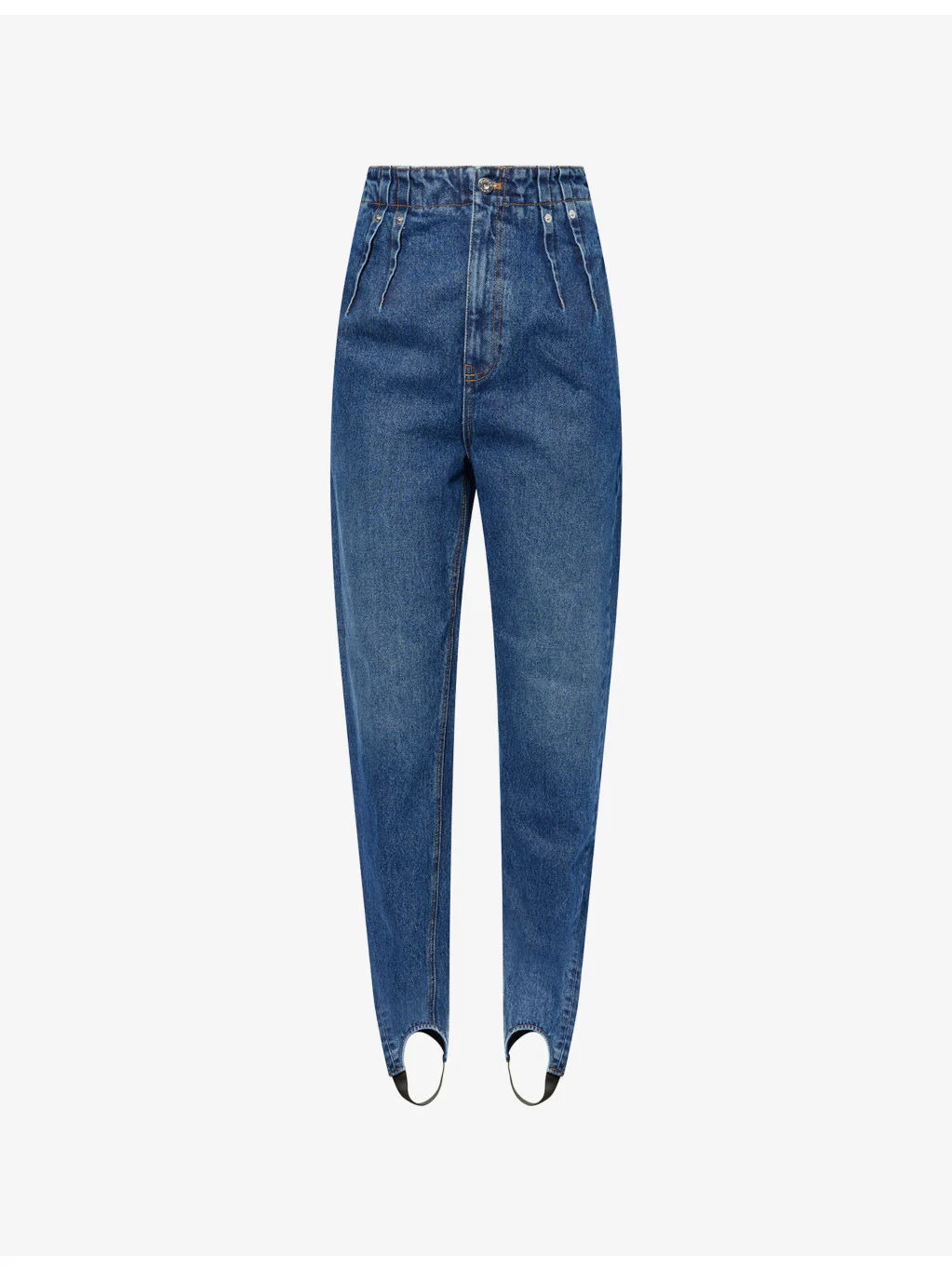 Slim-Leg Stirrup Denim Jeans - 1