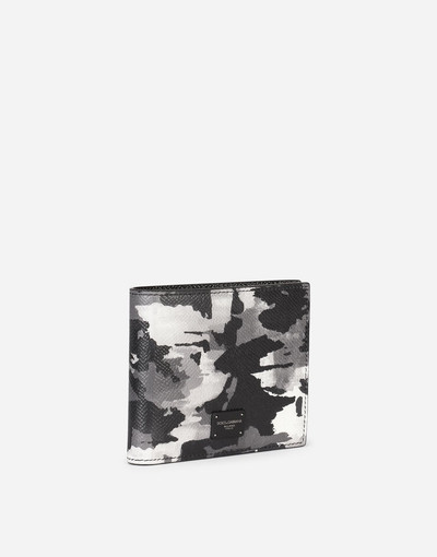 Dolce & Gabbana Dauphine calfskin bifold wallet with camouflage print outlook