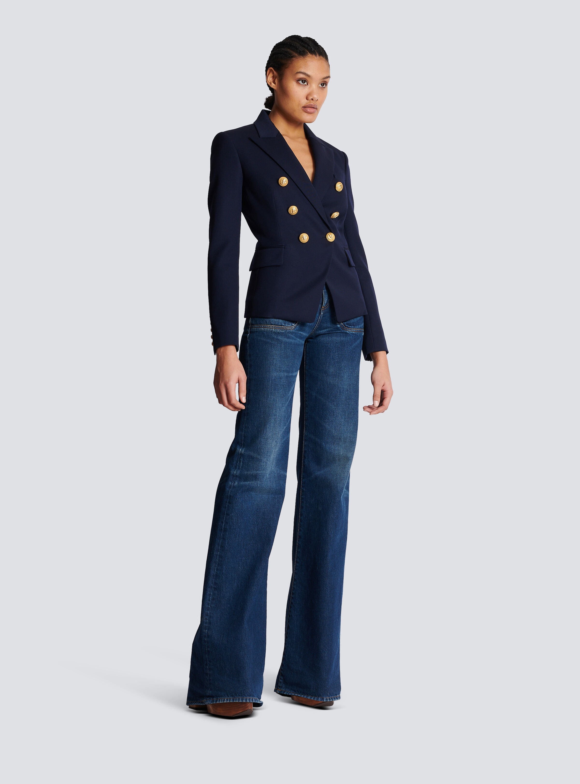 Wool double-breasted jacket - 3