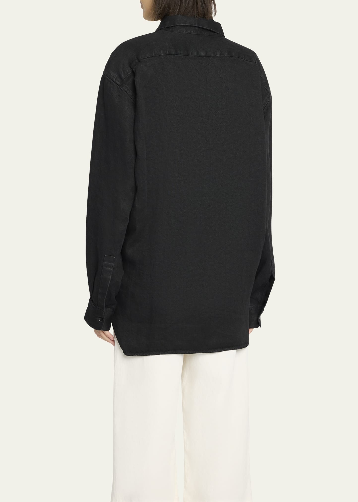 Nesson Oversized Linen Button-Down Shirt - 3