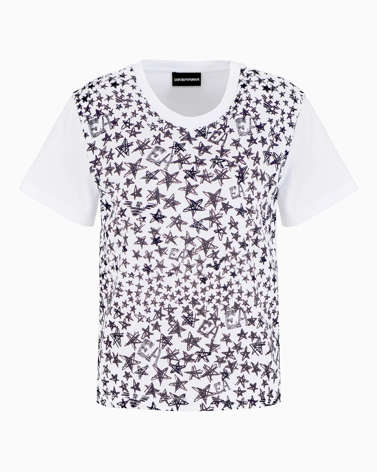 ASV organic jersey T-shirt with all-over star print - 1