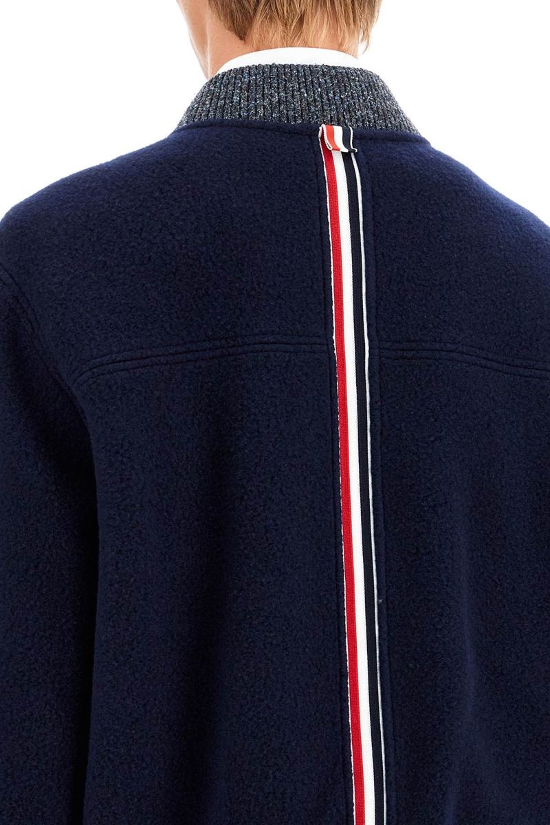 Thom Browne Woolen Fleece Bomber Jacket - 4