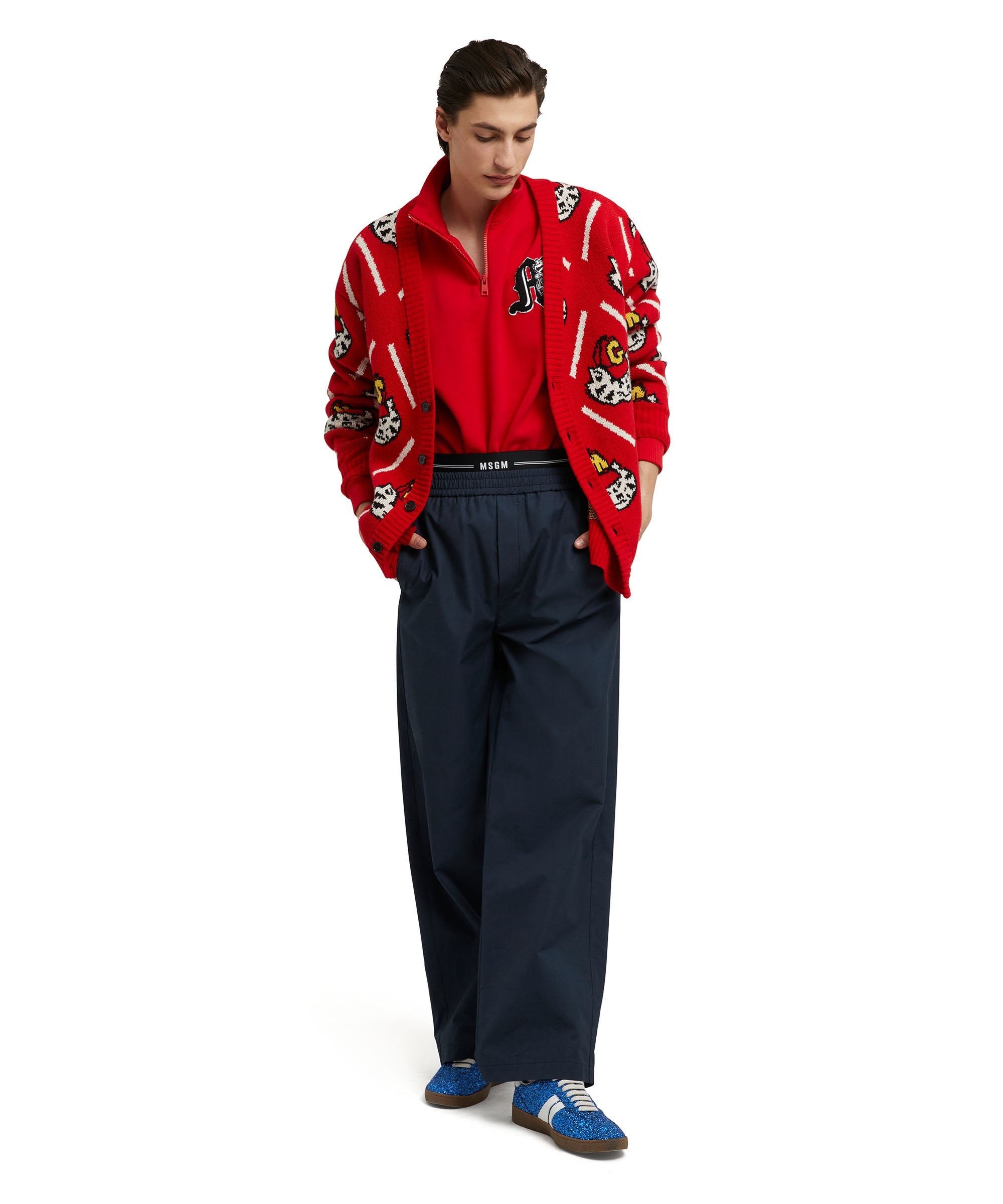 Double pleated trousers in "Recycled Cotton Ripstop" fabric - 5