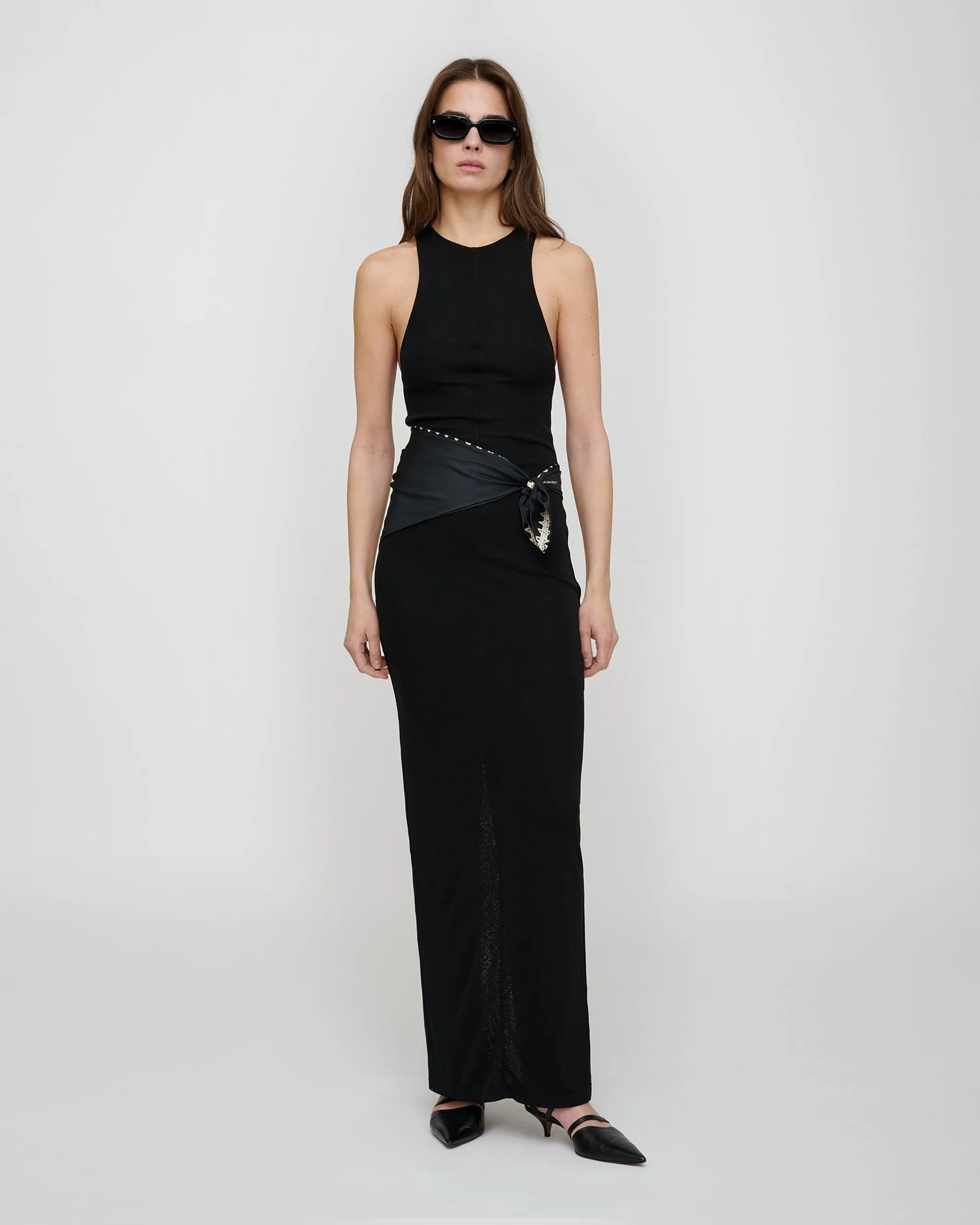 Mesh Jersey Dress - 1