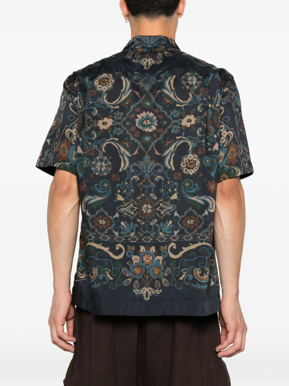 paisley-pattern pocket shirt - 4