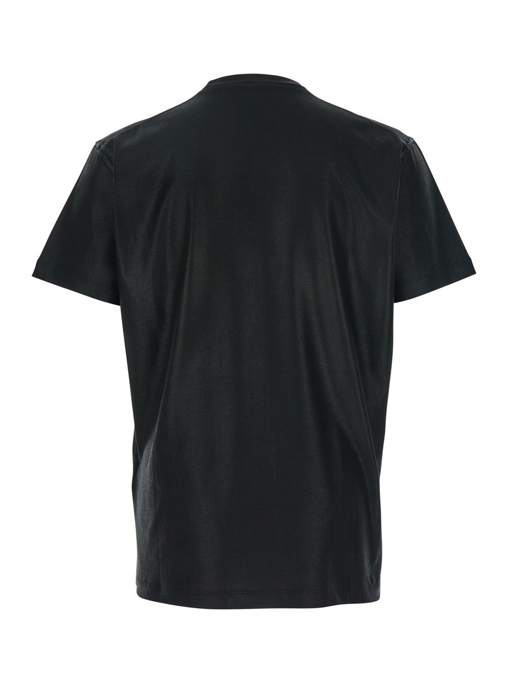 Dsquared2 Men Black Crewneck T-Shirt With Logo Printed On The Front In Cotton Man - 2