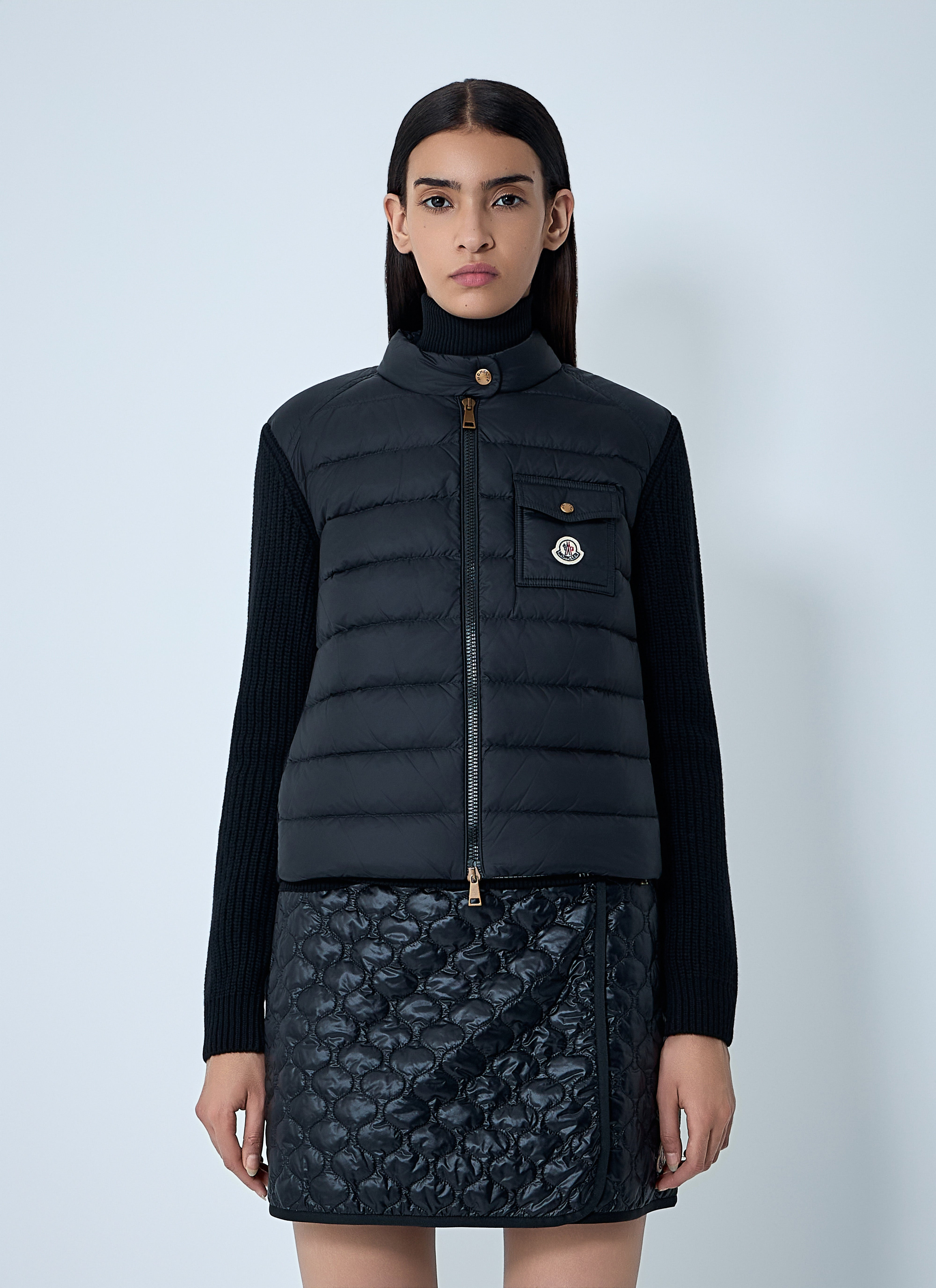 Moncler Women Wool-And-Cashmere-Blend Cardigan - 1