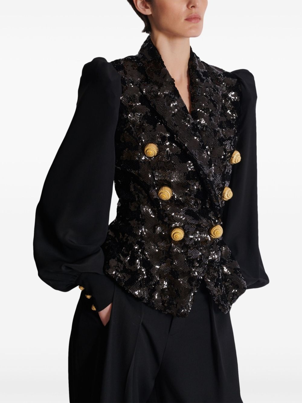 sequined blazer - 5