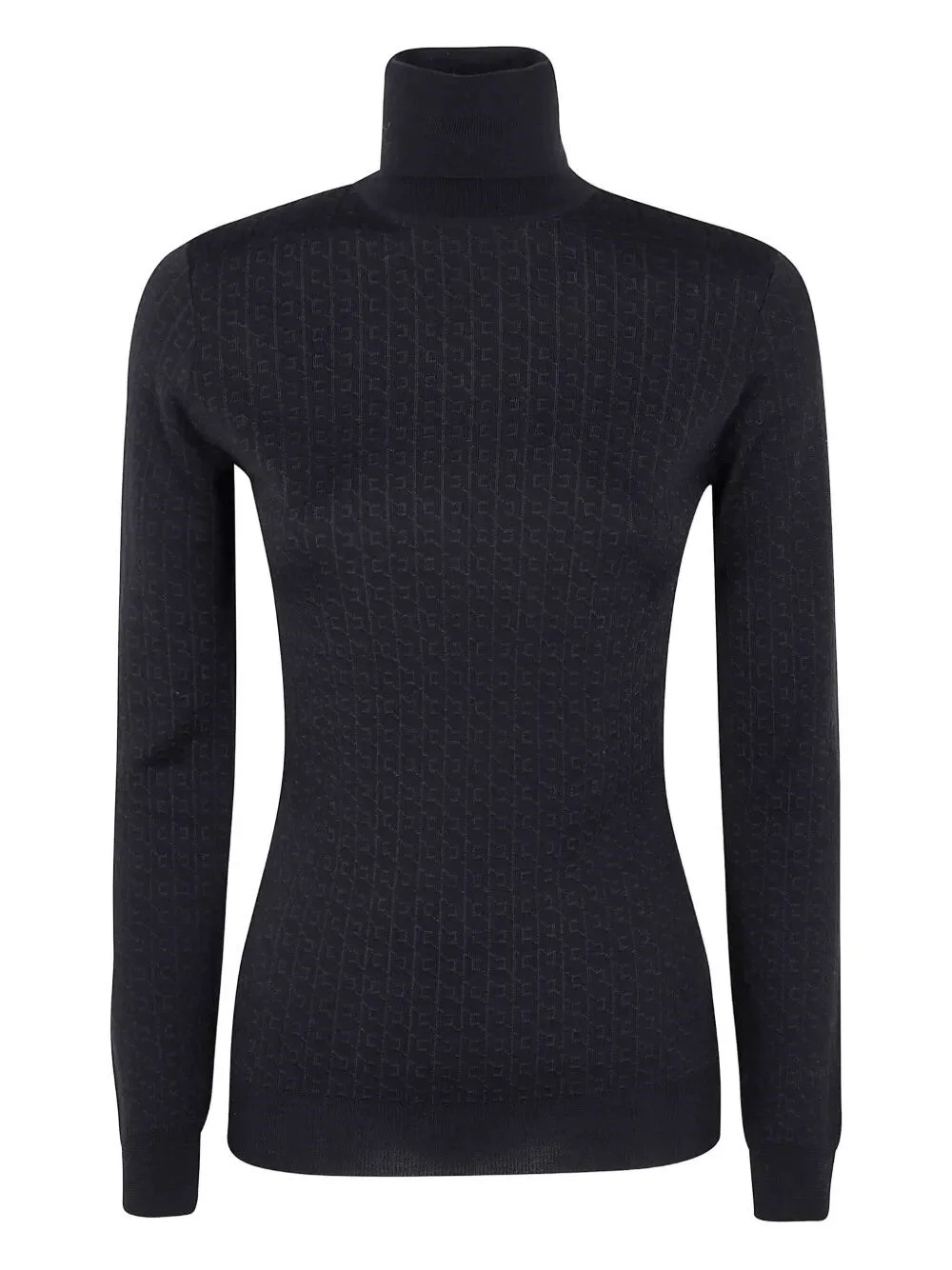 The Turtleneck Sweater With Logo from Elisabetta Franchi is a luxurious addition to your fall-winter - 1