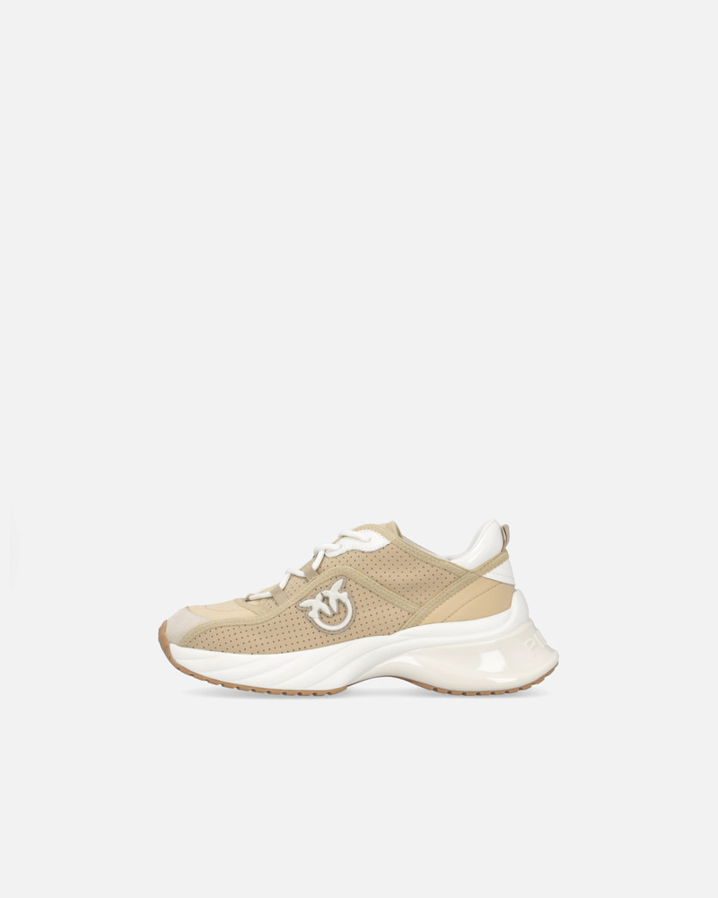 PINKO ARIEL PERFORATED SNEAKERS WITH BIRD LOGO outlook