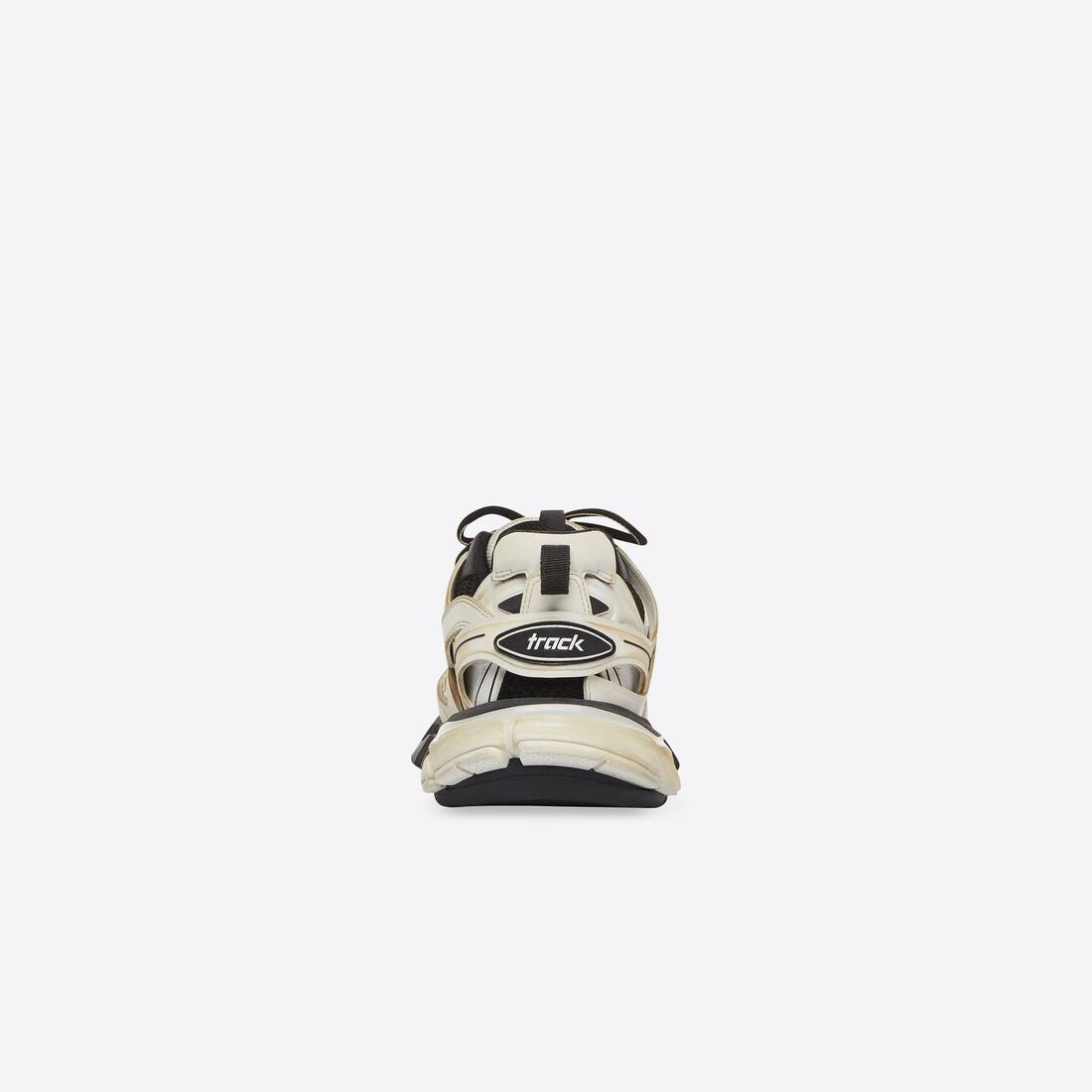 Women's Track Sneaker Worn Out in White/black - 2