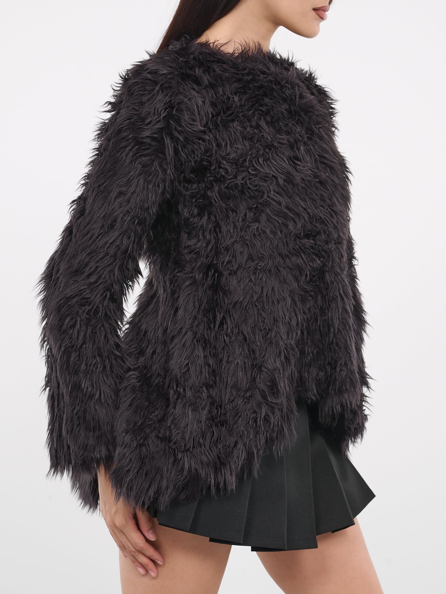Faux Fur Blouse - 5