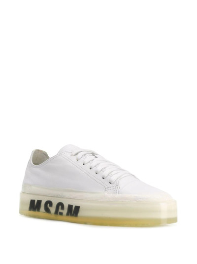 MSGM oversized sole sneakers outlook