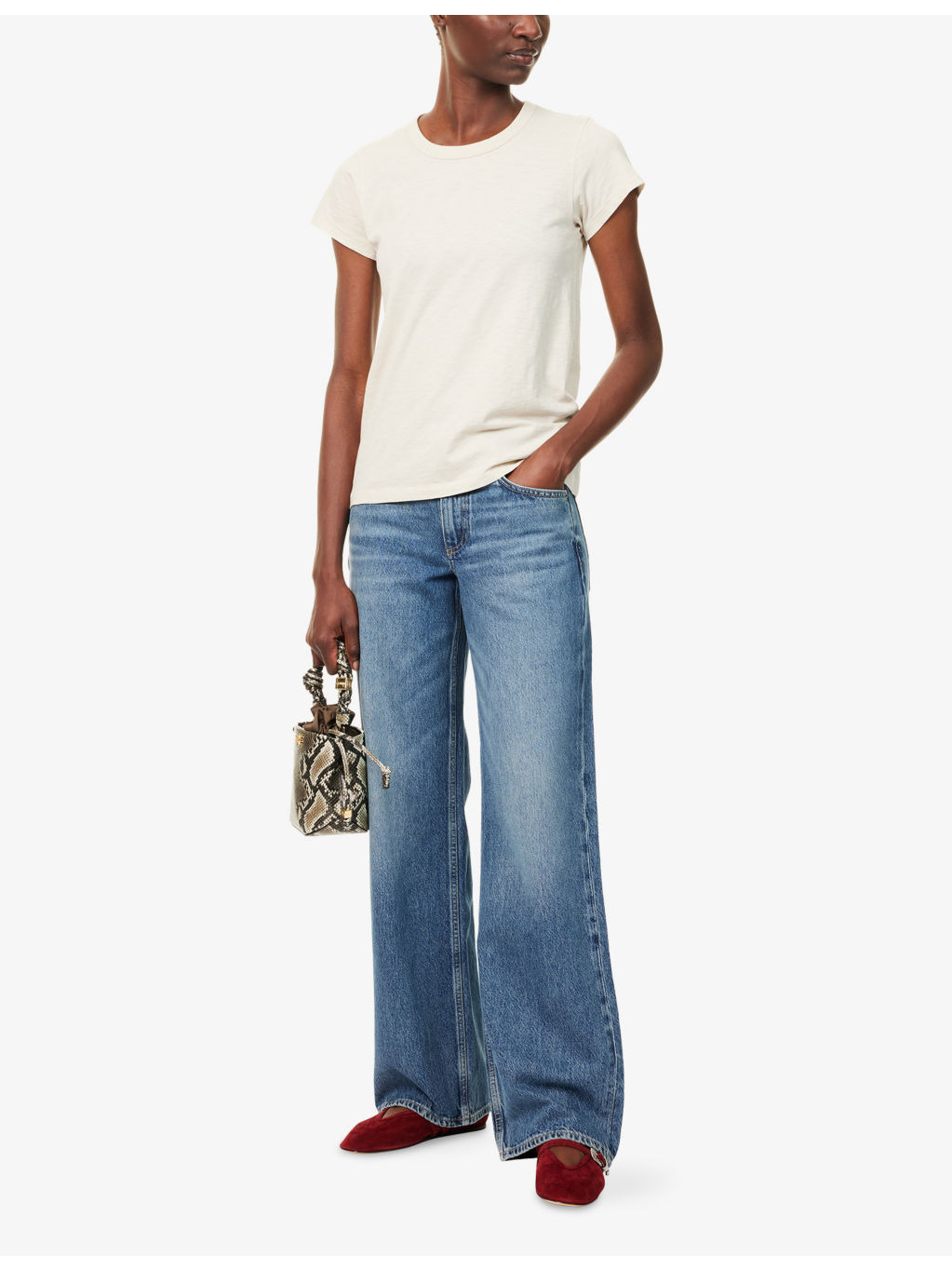 The Saige Straight-Leg Denim Jeans - 2