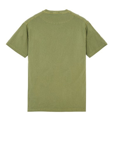 Stone Island 23757 GARMENT-DYED COTTON JERSEY 'FISSATO' TREATMENT OLIVE GREEN outlook