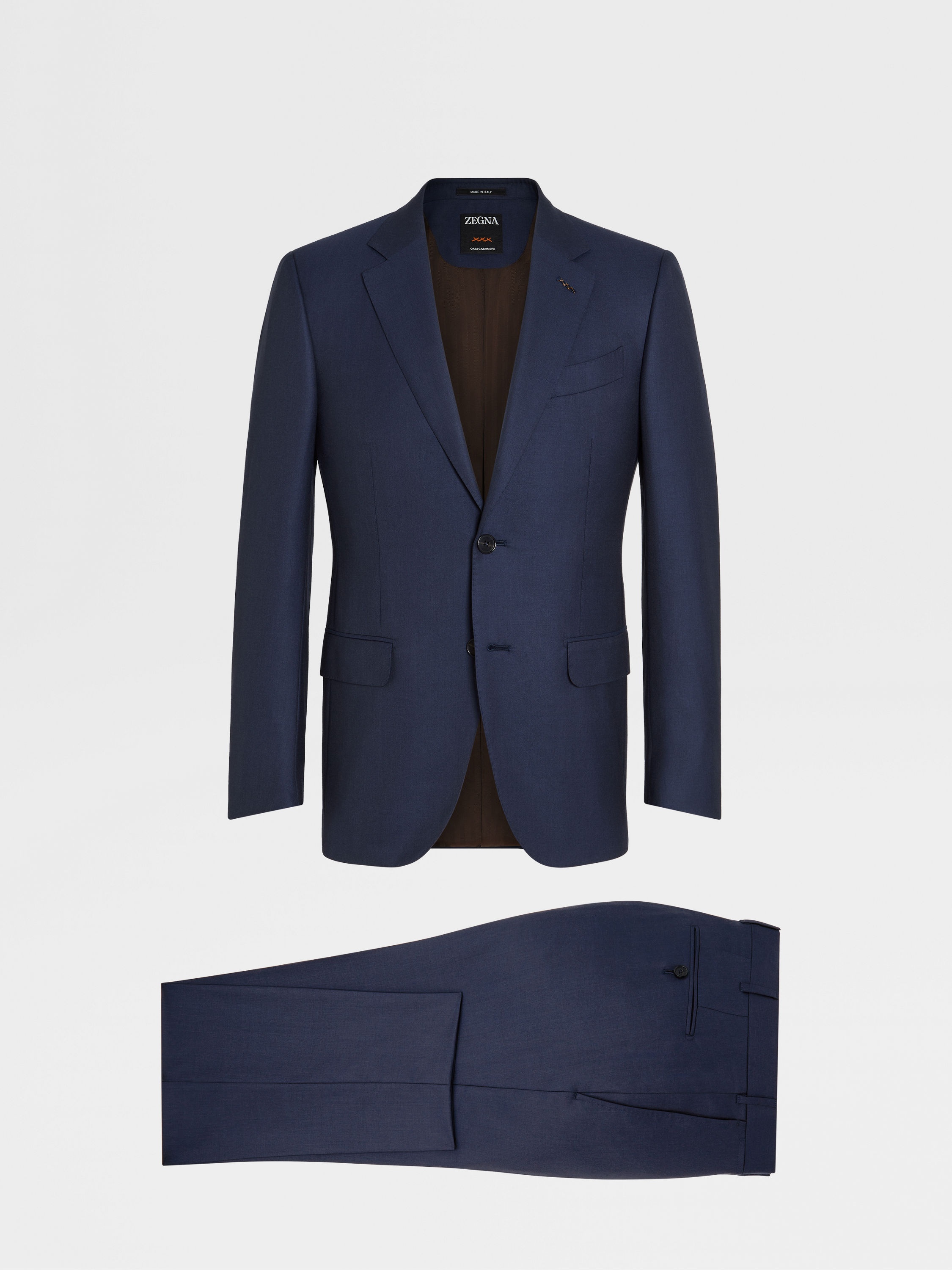 DARK BLUE OASI CASHMERE SUIT - 1