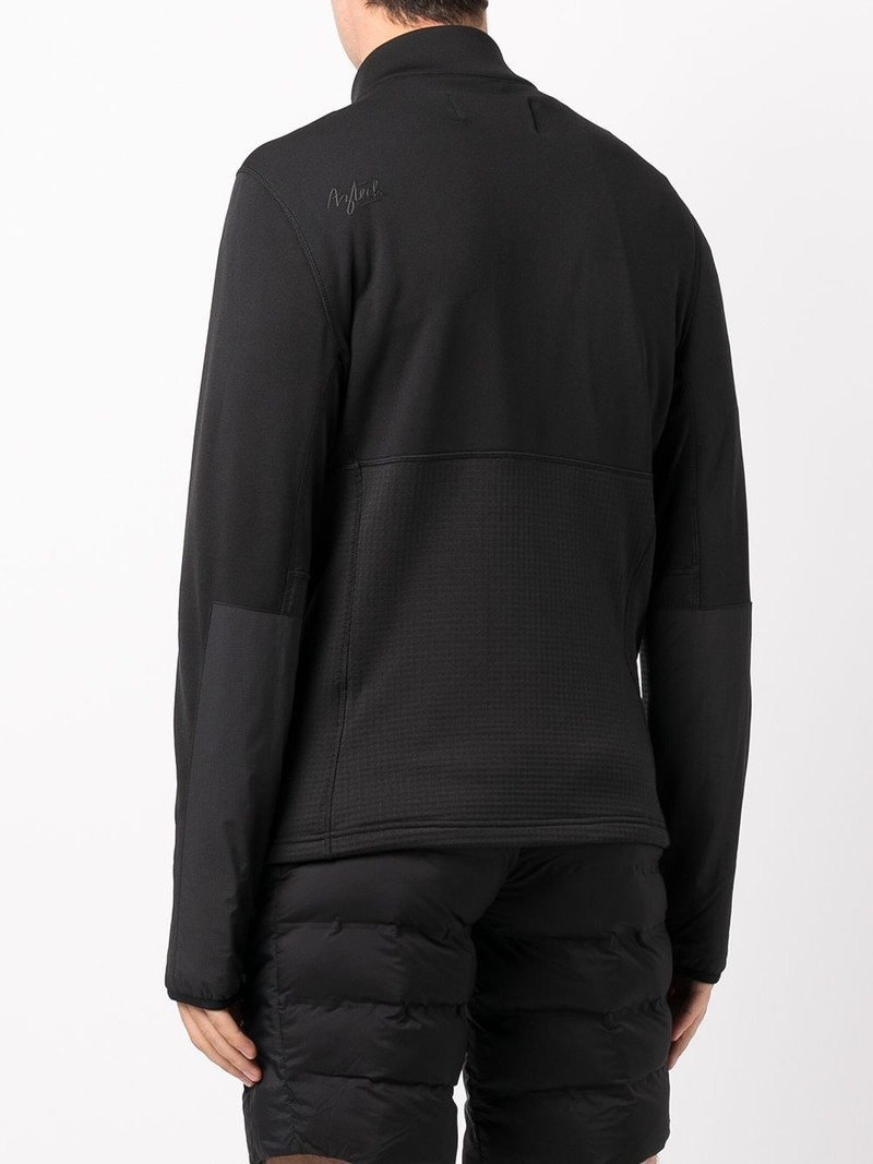 panelled full zip sweater 4