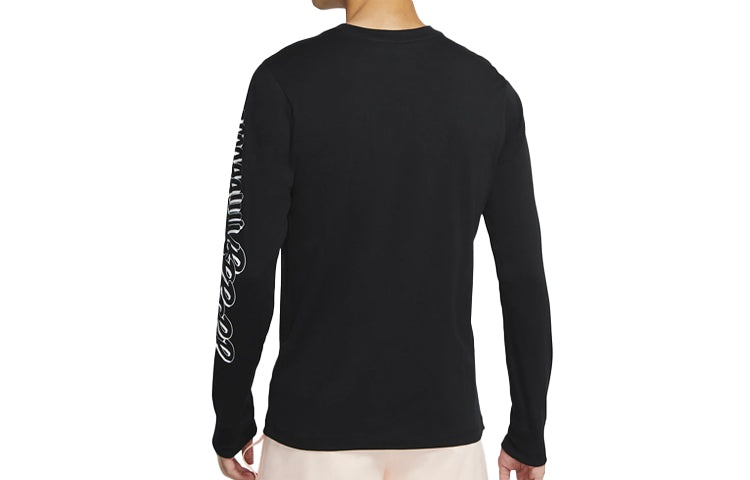 Air Jordan 23 Air logo Printing Athleisure Casual Sports Long Sleeves 'Black' CT3662-010 - 2